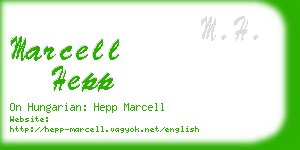 marcell hepp business card